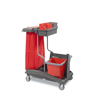 Chariot de ménage équipé Ideatop, pour surfaces supérieures à 200 m² Chariot de ménage équipé Ideatop, pour surfaces supérieures à 200 m²