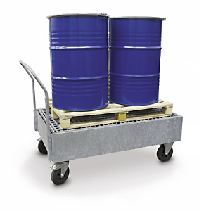 Chariot de rétention porte-fûts 220 litres Chariot de rétention porte-fûts 220 litres