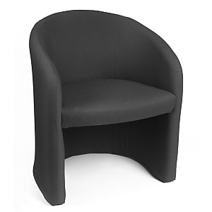 Chauffeuse d'accueil MAJIC 2 Tissu non feu M1 - Noir Chauffeuse d'accueil MAJIC 2 Tissu non feu M1 - Noir