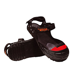 Sur-chaussures de sécurité antidérapantes avec embout de protection. T. 38  au 41.