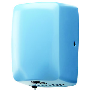Sèche-mains automatique horizontal - 1150w - zeff - inox brossé aisi 304 (18/10) - bleu 5024 mat lisse