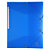 Chemise box à élastique en polypropylène translucide A4 grande capacité Dos 2,5 cm - Coloris assortis - 4