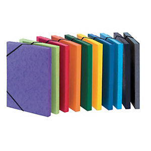 Chemises 3 rabats à élastiques Raja, 24 x 32 cm, dos 1,5 cm, carte lustrée 5/10, sans étiquette, coloris assortis toniques, lot de 10 Chemises 3 rabats à élastiques Raja, 24 x 32 cm, dos 1,5 cm, carte lustrée 5/10, sans étiquette, coloris assortis toniques, lot de 10