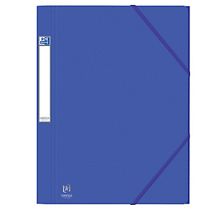 Chemises à élastique 3 rabats Eurofolio Prestige carte 7/10e - 600 g coloris bleu, lot de 10 Chemises à élastique 3 rabats Eurofolio Prestige carte 7/10e - 600 g coloris bleu, lot de 10
