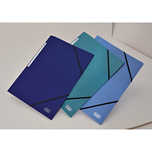 Chemises à élastiques Elba Memphis 3 rabats polypropylène 5/10e coloris assortis, lot de 20 Chemises à élastiques Elba Memphis 3 rabats polypropylène 5/10e coloris assortis, lot de 20