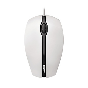 CHERRY GENTIX Souris filaire, blanc grisé, USB, Ambidextre, Optique, USB Type-A, 1000 DPI, Noir, Gris JM-0300-0