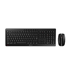CHERRY STREAM DESKTOP Ensemble Clavier & Souris sans fil, noir, USB, AZERTY - FR, Taille réelle (100 %), RF sans fil, AZERTY, Noir, Souris incluse JD- CHERRY STREAM DESKTOP Ensemble Clavier & Souris sans fil, noir, USB, AZERTY - FR, Taille réelle (100 %), RF sans fil, AZERTY, Noir, Souris incluse JD-