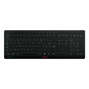 CHERRY STREAM PROTECT WIRELESS, Taille réelle (100 %), Sans fil, RF sans fil, Commutateur de touche « ciseaux », AZERTY, Noir JK-8552FR-2 CHERRY STREAM PROTECT WIRELESS, Taille réelle (100 %), Sans fil, RF sans fil, Commutateur de touche « ciseaux », AZERTY, Noir JK-8552FR-2