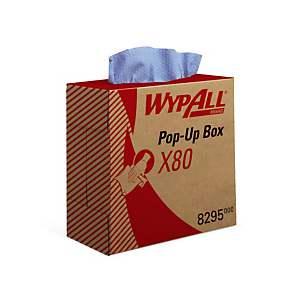 Chiffons non tissés Kimberly-Clark Wypall X80, la boîte de 80 Chiffons non tissés Kimberly-Clark Wypall X80, la boîte de 80