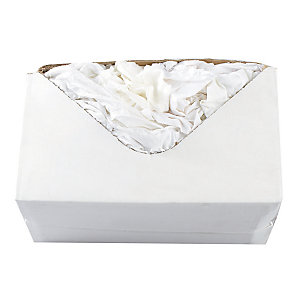 Chiffons textile blanc optique, la boîte de 10 kg