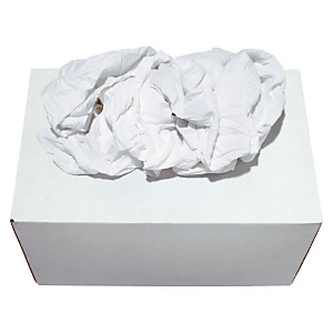 Chiffons textile blanc supérieur, la boîte de 10 kg Chiffons textile blanc supérieur, la boîte de 10 kg