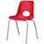 Children Sedia per ragazzi, Polipropilene, Altezza seduta 46 cm, Rosso - 1