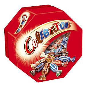 Chocolats Celebrations, en boîte de 186 g