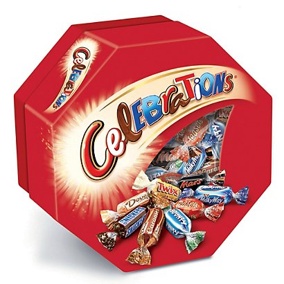 Chocolats Celebrations, en boîte de 186 g - Confiserie