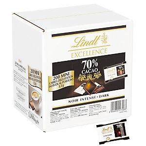 Chocolats noirs Excellence Lindt, paquet de 200 mini
