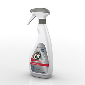 Cif Professional 2 en 1 Limpiador baños spray líquido rojo, 750 ml