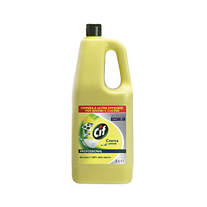 Cif Professional Detergente Multiuso Crema, Limone, Flacone 2 l