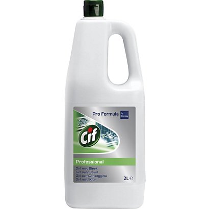 Cif Professional Detergente Multiuso gel con Candeggina, Flacone 2 l