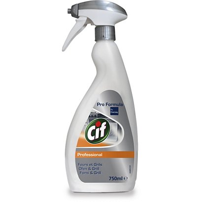 Cif Professional Forni & Grill, Detergente, Trasparente, Flacone spray 750 ml, Trasparente