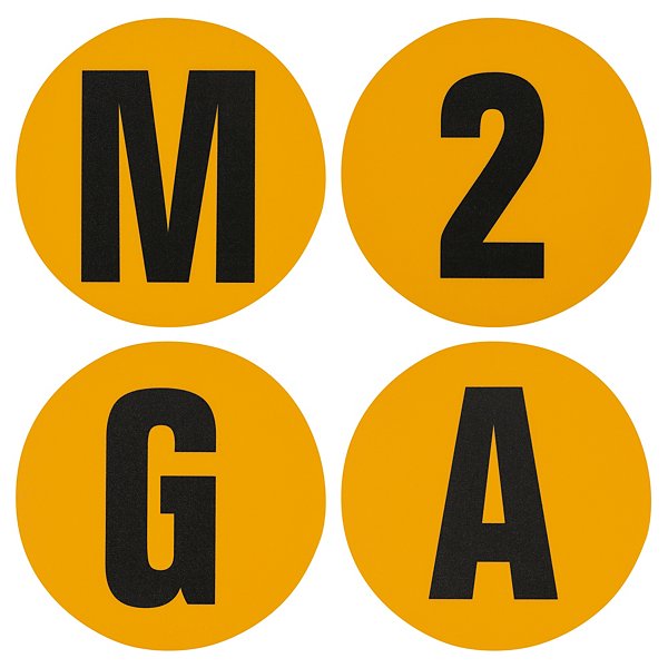 Cijfer 3 voor vloermarkering - 2