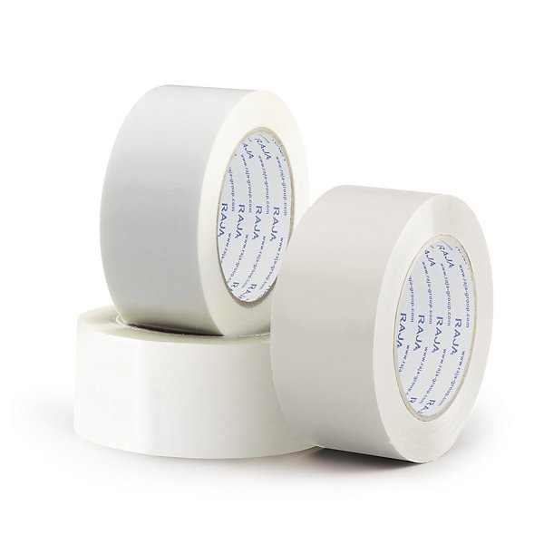 Cinta adhesiva de PVC blanca 48mm x 66m 32micras - 3