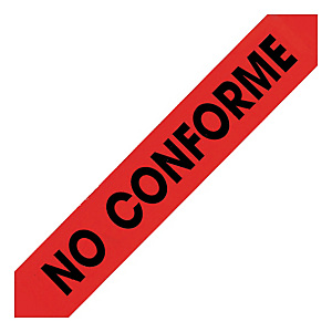 Cinta de embalar PVC 50 mm x 66 m "No conforme" Cinta de embalar PVC 50 mm x 66 m "No conforme"