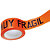 Cinta de embalar PVC mensaje MUY FRÁGIL 55 mm x 66 m naranja - 1