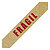Cinta de papel adhesivo marrón 50mmx66m mensaje FRÁGIL - 1