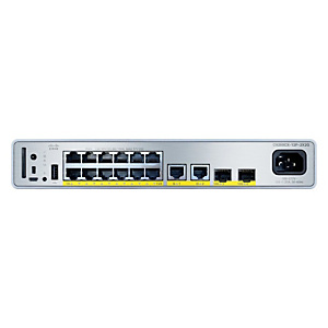 Cisco C9200CX-12P-2X2G-E, Géré, Gigabit Ethernet (10/100/1000), Connexion Ethernet, supportant l'alimentation via ce port (PoE), Grille de montage Cisco C9200CX-12P-2X2G-E, Géré, Gigabit Ethernet (10/100/1000), Connexion Ethernet, supportant l'alimentation via ce port (PoE), Grille de montage