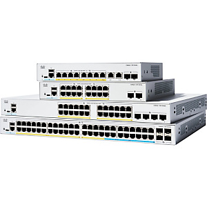 Cisco Catalyst 1300, Géré, L2, Gigabit Ethernet (10/100/1000), Connexion Ethernet, supportant l'alimentation via ce port (PoE), Grille de montage C130
