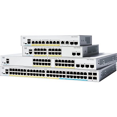 Cisco Catalyst 1300, Géré, L2, Gigabit Ethernet (10/100/1000), Connexion Ethernet, supportant l'alimentation via ce port (PoE), Grille de montage C130