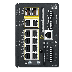 Cisco Catalyst IE3105, Géré, L2, Gigabit Ethernet (10/100/1000), Grille de montage IE-3105-8T2C-E Cisco Catalyst IE3105, Géré, L2, Gigabit Ethernet (10/100/1000), Grille de montage IE-3105-8T2C-E