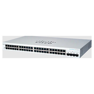 Cisco CBS220-48T-4G, Géré, L2, Gigabit Ethernet (10/100/1000), Grille de montage, 1U CBS220-48T-4G-EU Cisco CBS220-48T-4G, Géré, L2, Gigabit Ethernet (10/100/1000), Grille de montage, 1U CBS220-48T-4G-EU