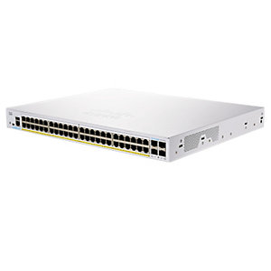 Cisco CBS350-48FP-4G-EU, Géré, L2/L3, Gigabit Ethernet (10/100/1000), Grille de montage