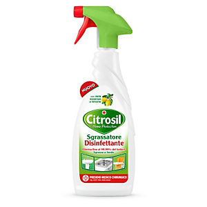 CITROSIL Home Protection Sgrassatore disinfettante, Flacone spray 650 ml