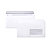 Clairalfa Enveloppe blanche DL 110 x 220 mm 80g fenêtre 45 x 100 mm - autocollante bande protectrice - Lot de 500 - 2