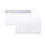 Clairalfa Enveloppe blanche DL 110 x 220 mm 80g sans fenêtre - autocollante bande protectrice - Lot de 500 - 2