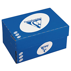 CLAIREFONTAINE Boîte 250 enveloppes blanches CLAIRALFA -  110 x 220 mm - Avec fenêtre 45 x 100 mm - 90 g/m2