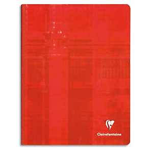 CLAIREFONTAINE Cahier brochure rigide Metric 21x29,7cm 192 pages 90g quadrillées 5x5. Coloris assortis