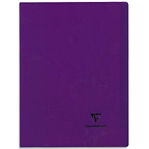 CLAIREFONTAINE Cahier Koverbook piqûre 96 pages grands carreaux Seyès maxi format 24x32cm. Couv polypro.