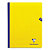 CLAIREFONTAINE Cahier Mimesys brochure cousue 192 pages Seyès 24x32. Couverture polypropylène Jaune - 1