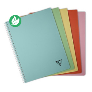 Clairefontaine Cahier à spirale Linicolor A4 21 x 29,7 cm - 90g - Petits carreaux 5x5 - 180 pages - Assorties Clairefontaine Cahier à spirale Linicolor A4 21 x 29,7 cm - 90g - Petits carreaux 5x5 - 180 pages - Assorties