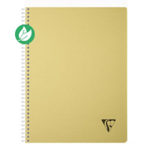 Clairefontaine Cahier à spirale Linicolor A4 21 x 29,7 cm - 90g - Petits carreaux 5x5 - 180 pages - Jaune Clairefontaine Cahier à spirale Linicolor A4 21 x 29,7 cm - 90g - Petits carreaux 5x5 - 180 pages - Jaune