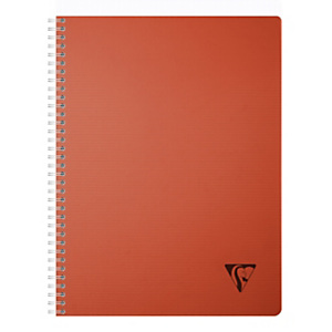 Clairefontaine Cahier à spirale Linicolor A4 21 x 29,7 cm - 90g - Petits carreaux 5x5 - 180 pages - Rouge Clairefontaine Cahier à spirale Linicolor A4 21 x 29,7 cm - 90g - Petits carreaux 5x5 - 180 pages - Rouge