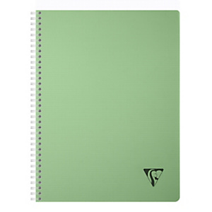 Clairefontaine Cahier à spirale Linicolor A4 21 x 29,7 cm - 90g - Petits carreaux 5x5 - 180 pages - Vert Clairefontaine Cahier à spirale Linicolor A4 21 x 29,7 cm - 90g - Petits carreaux 5x5 - 180 pages - Vert