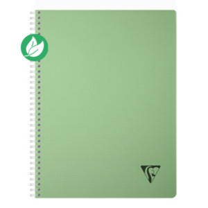 Clairefontaine Cahier à spirale Linicolor A4 21 x 29,7 cm - 90g - Petits carreaux 5x5 - 180 pages - Vert Clairefontaine Cahier à spirale Linicolor A4 21 x 29,7 cm - 90g - Petits carreaux 5x5 - 180 pages - Vert