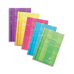 CLAIREFONTAINE Carnet brochure 128 pages 7,5x12cm 5x5. Couverture carte assortie