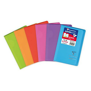 CLAIREFONTAINE Carnet KOVERBOOK reliure piqûre couv PP 9x14cm 96 pages petits carreaux. Coloris assortis CLAIREFONTAINE Carnet KOVERBOOK reliure piqûre couv PP 9x14cm 96 pages petits carreaux. Coloris assortis