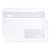 Clairefontaine Enveloppe blanche DL 110 x 220 mm 80g fenêtre 45 x 100 mm - autocollante bande protectrice - Lot de 50 - 1