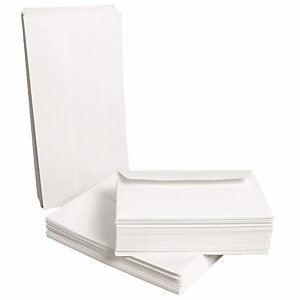 Clairefontaine Enveloppe blanche Forever DL 110 x 220 mm 80g sans fenêtre - autocollante bande prote